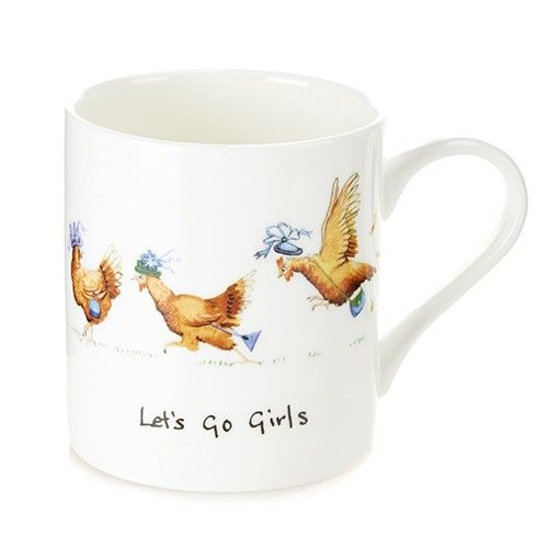 At Home In The Country Fine Bone China Mug - Let's Go Girls