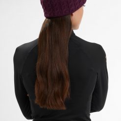 Holland Cooper Luxe Cable Knit Headband - Mulberry
