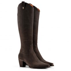 Fairfax & Favor Knee High Rockingham Suede Boot - Chocolate