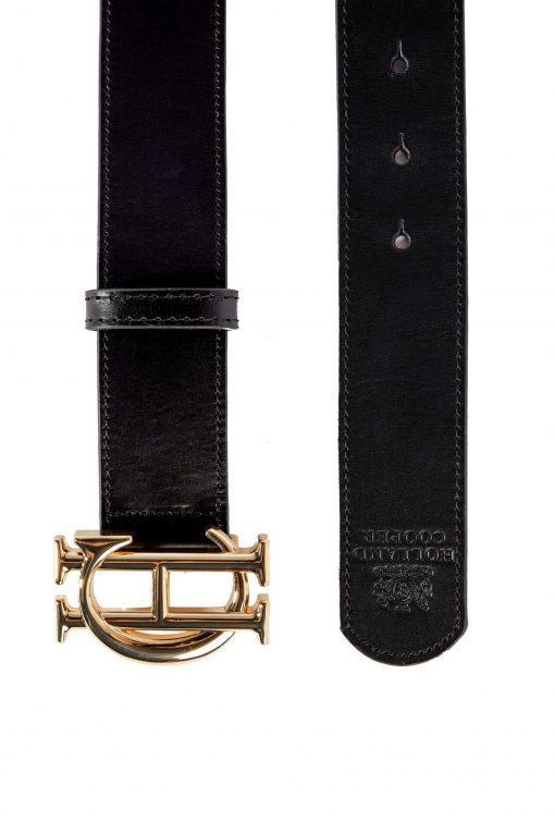 Holland Cooper Classic Belt - Black / Gold - Ruffords Country Store