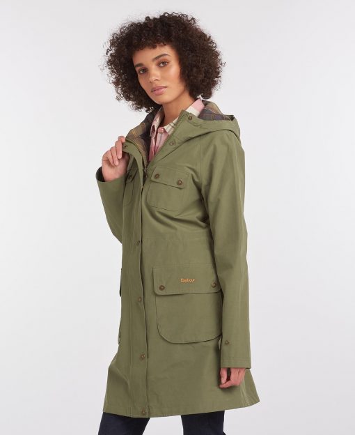 barbour long waterproof coat