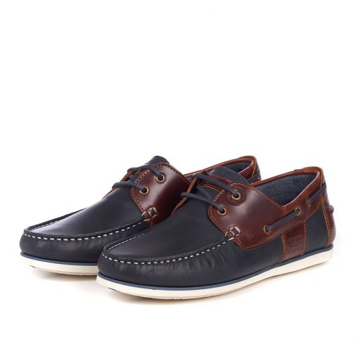 barbour capstan boat shoes navy