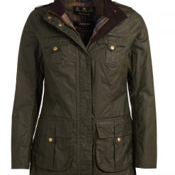 Barbour Lightweight Defence Waxed Cotton Jacket - Olive