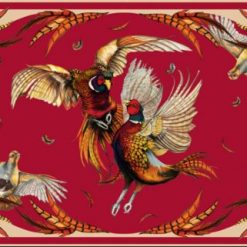 Clare Haggas Best in Show Classic Silk Scarf - Red & Gold