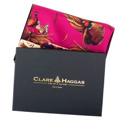 Clare Haggas George & Friends Large Silk Scarf - Magenta