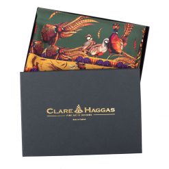 Clare Haggas George & Friends Classic Silk Scarf - Khaki