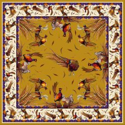 Clare Haggas George & Friends Large Silk Scarf - Gold