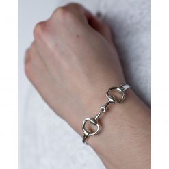 Hiho Exclusive Sterling Silver Double Snaffle Bracelet (20cm)