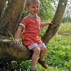 Little Lord & Lady Harlech Shorts - Orange / Coral