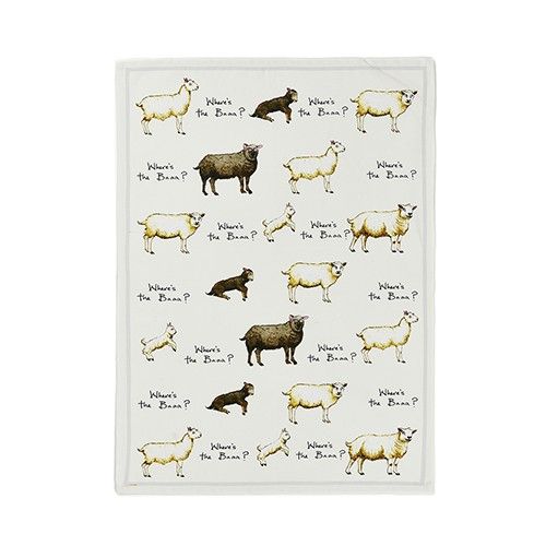At Home In The Country Tea Towel -  Where's the Baaa?