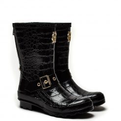 Short Zip Chelsea Wellington - Black Croc