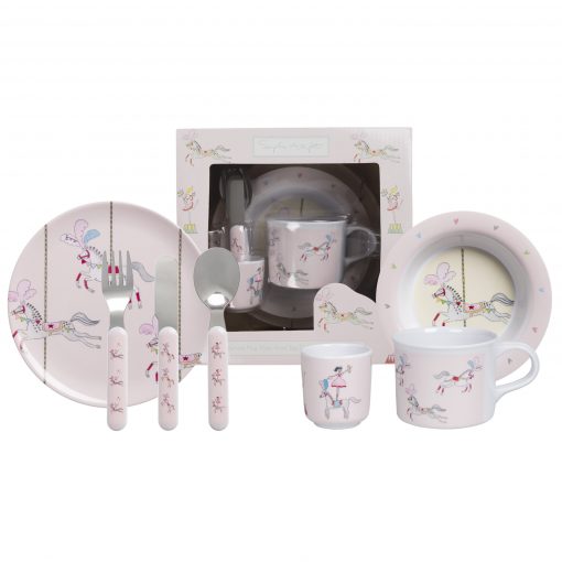 Childrens Melamine Set - Fairground Ponies