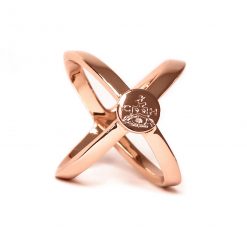 Clare Haggas Scarf Ring - Rose Gold