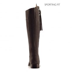 The Regina Suede Boot Sporting Fit - Chocolate