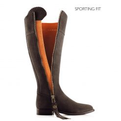 The Regina Suede Boot Sporting Fit - Chocolate