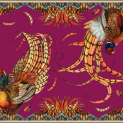 Heads or Tails Classic Silk Scarf - Mulberry