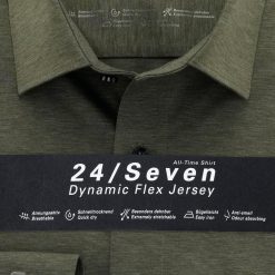 24/ Seven Luxor Modern Fit Business Shirt - Olive