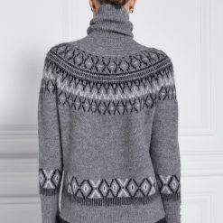 Fairisle Knit - Soft Grey