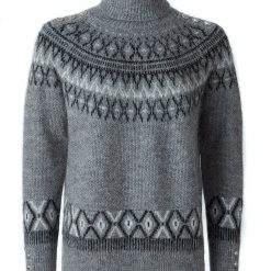 Fairisle Knit - Soft Grey