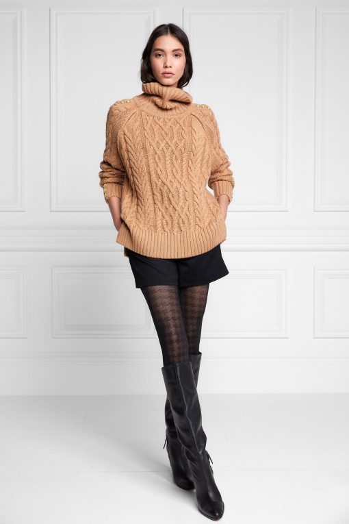 Greenwich Cable Knit - Camel