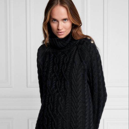Greenwich Cable Knit - Black