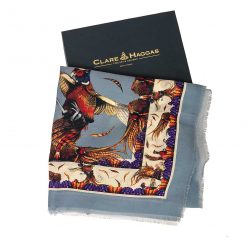 George & Friends Wool/Silk Classic Style Wrap - Pigeon