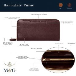 Harrogate Purse - Natural Grained Mahogany