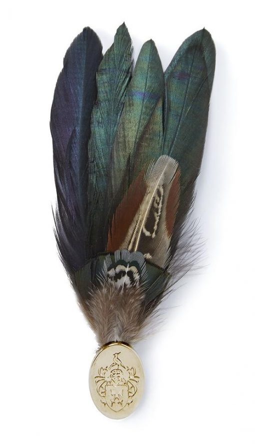 Feather Brooch -  Classic Feathers (Gold Pin)