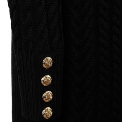 Windsor Cable Midi Dress - Black