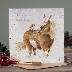 'One Horse Open Sleigh' Christmas Card