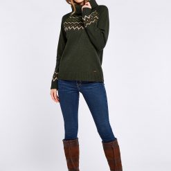 Riverstown Fair Isle Sweater - Olive