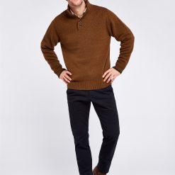 Roundwood Knitted Sweater - Nutmeg