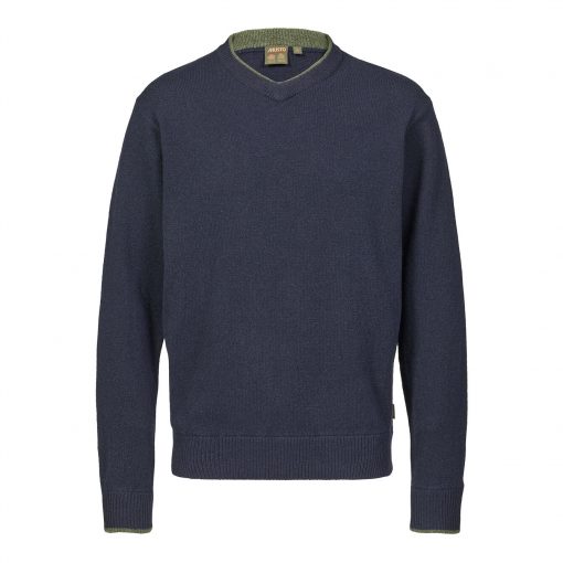 Country V-Neck Knit - Navy