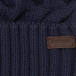 Gainford Cable Beanie - Navy