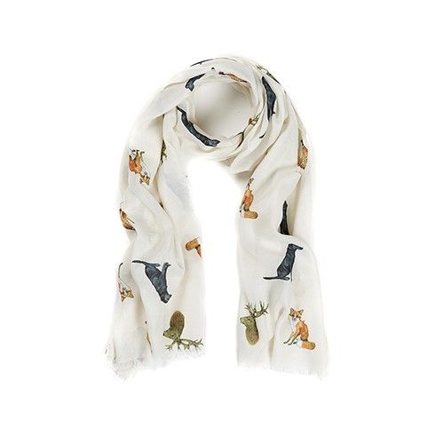 At Home In The Country Scarf - Country Animals