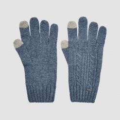 Tory Knitted Gloves - Slate Blue