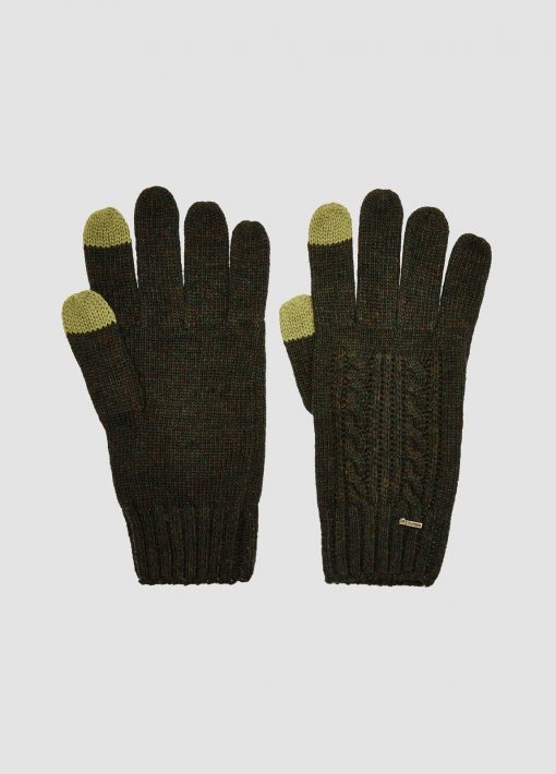 Tory Knitted Gloves - Olive