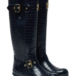 Sherpa Lined Regency Wellington - Navy Croc