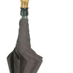 Black Umbrella - Bamboo Handle