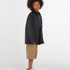 Boys Liddesdale Quilted Jacket - Navy