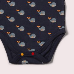 Whale Song Organic Baby Bodysuit Set - 2 Pack