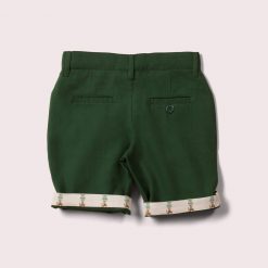 Green Twill Sunshine Shorts
