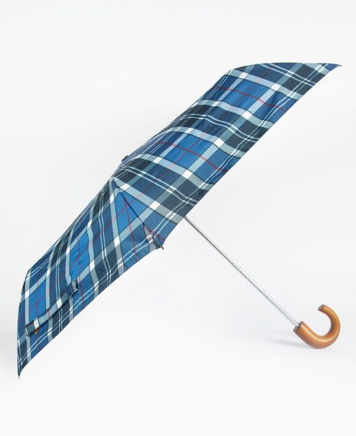 Tartan Mini Umbrella - Summer Navy
