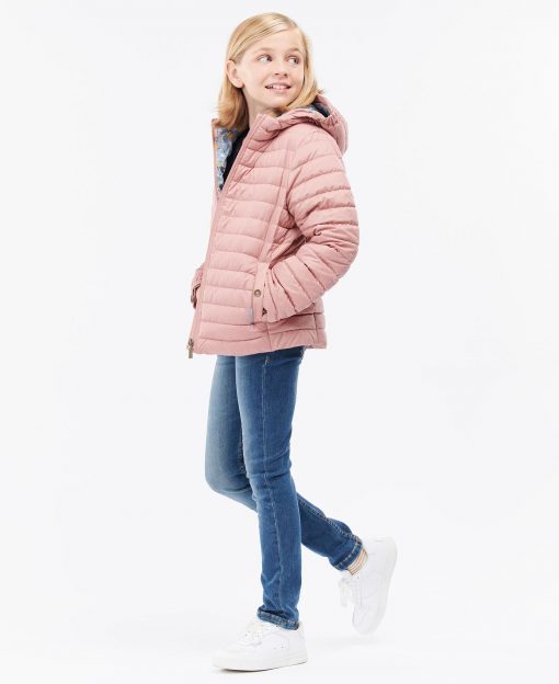 Girls Cranmoor Quilted Jacket - Soft Coral