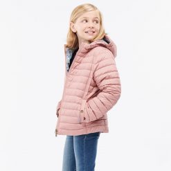 Girls Cranmoor Quilted Jacket - Soft Coral