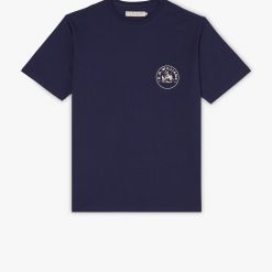 Wondai T-Shirt - Navy / Brown