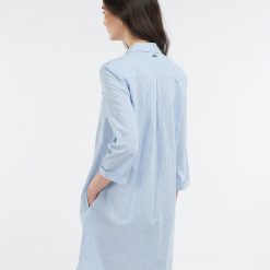 Seaglow Dress - Chambray Stripe