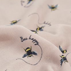 Bee Happy Print Wrap - Pastel Pink