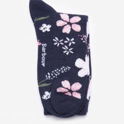 Ditsy Floral Socks - Navy