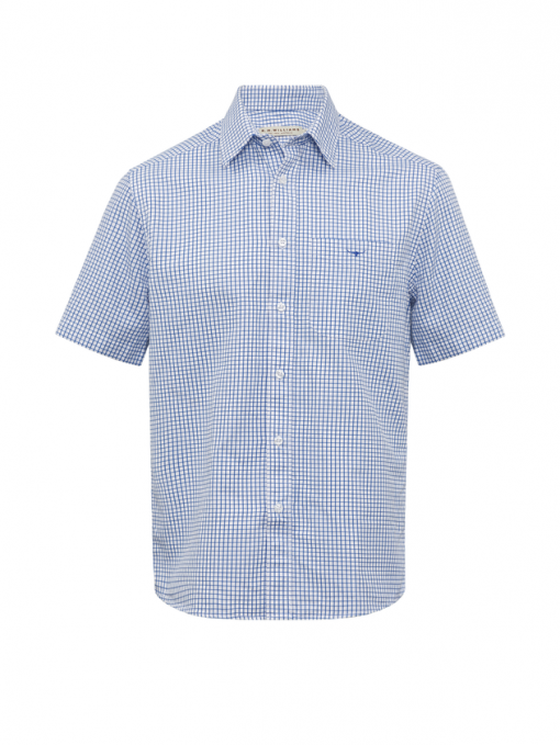 Hervey Shirt - White / Blue